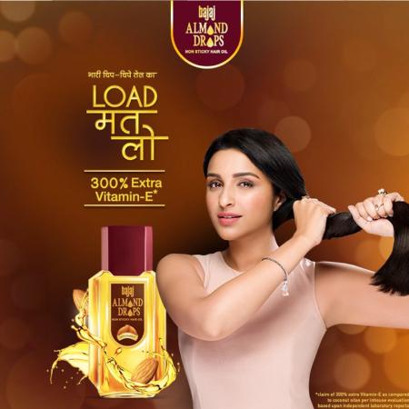 Bajaj Almond Drops Hair Oil Collaborates With Blockbuster Film In India   Beauty Packaging