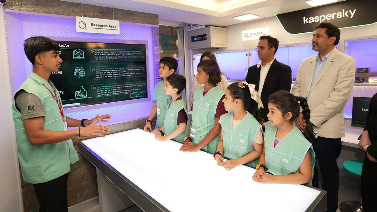 Kids at the Kaspersky Cybersecurity Center