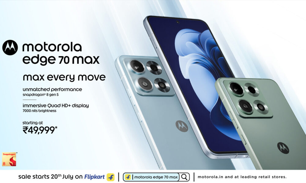 Motorola Edge 70 Max Debuts In India With AI-Powered Qira Ecosystem